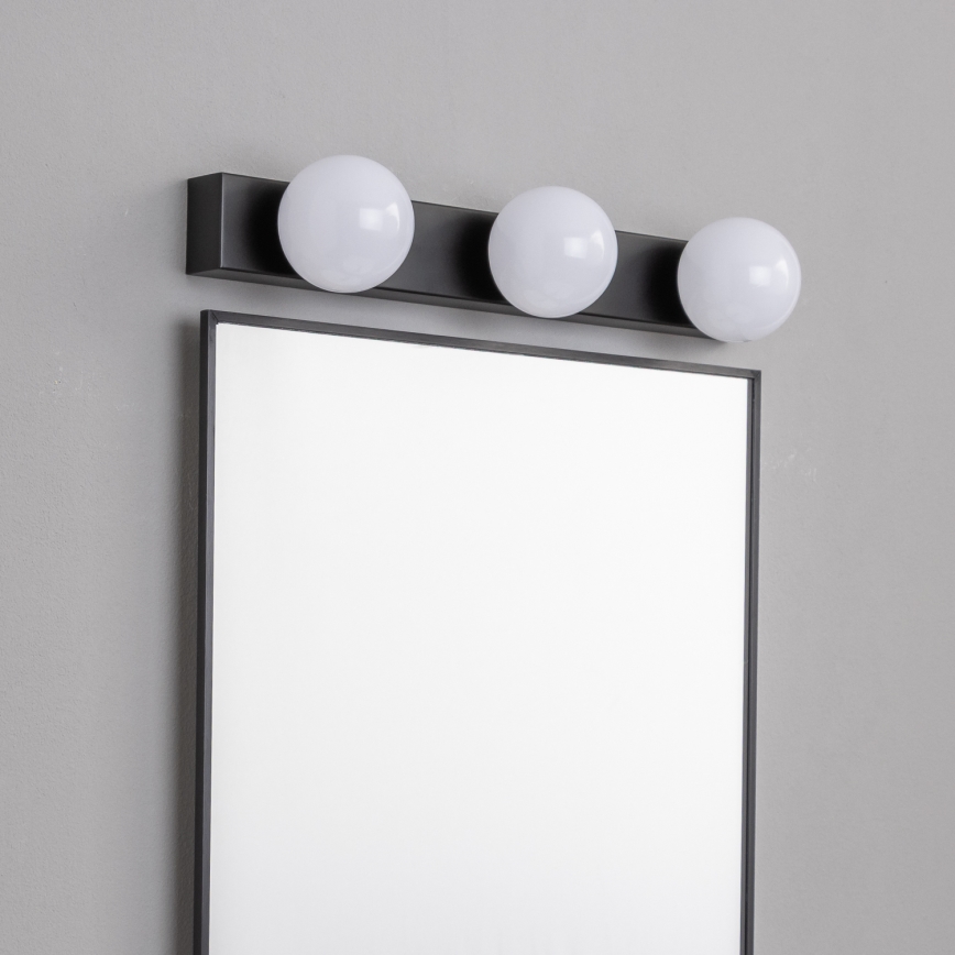 Brilagi - Illuminazione LED per specchio da bagno HOLLYWOOD 3xLED/3W/230V 39 cm IP44 nero