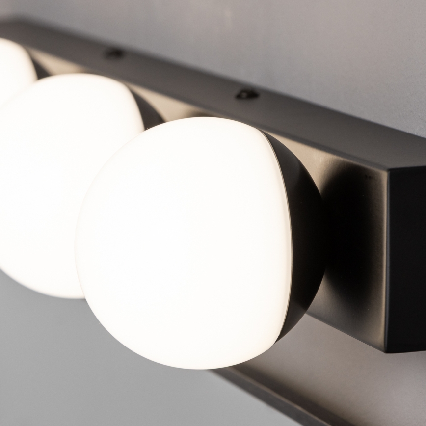 Brilagi - Illuminazione LED per specchio da bagno HOLLYWOOD 3xLED/3W/230V 39 cm IP44 nero