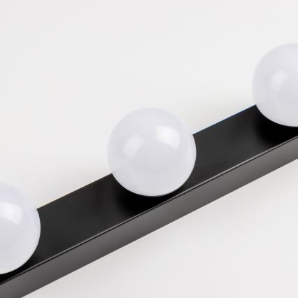 Brilagi - Illuminazione LED per specchio da bagno HOLLYWOOD 3xLED/3W/230V 39 cm IP44 nero