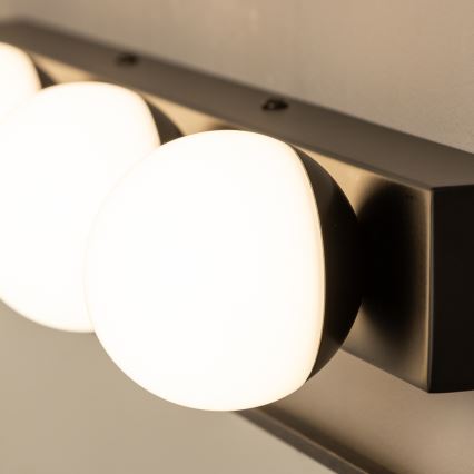 Brilagi - Illuminazione LED per specchio da bagno HOLLYWOOD 4xLED/3W/230V 53 cm IP44 nero