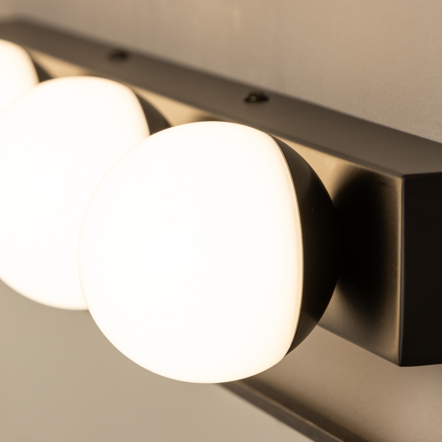 Brilagi - Illuminazione LED per specchio da bagno HOLLYWOOD 4xLED/3W/230V 53 cm IP44 nero