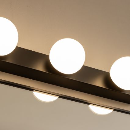 Brilagi - Illuminazione LED per specchio da bagno HOLLYWOOD 4xLED/3W/230V 53 cm IP44 nero