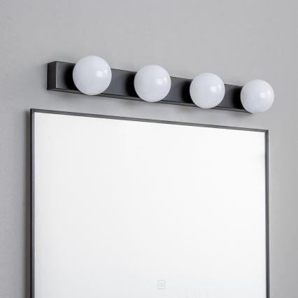 Brilagi - Illuminazione LED per specchio da bagno HOLLYWOOD 4xLED/3W/230V 53 cm IP44 nero