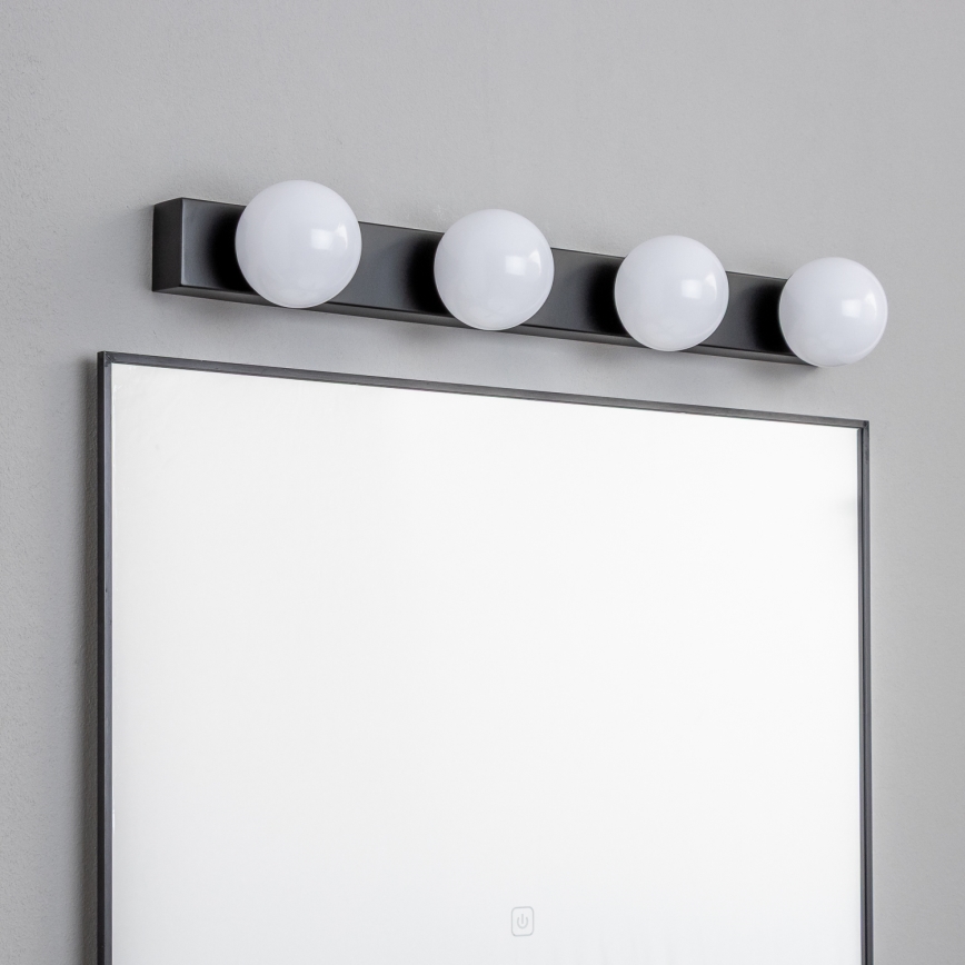 Brilagi - Illuminazione LED per specchio da bagno HOLLYWOOD 4xLED/3W/230V 53 cm IP44 nero