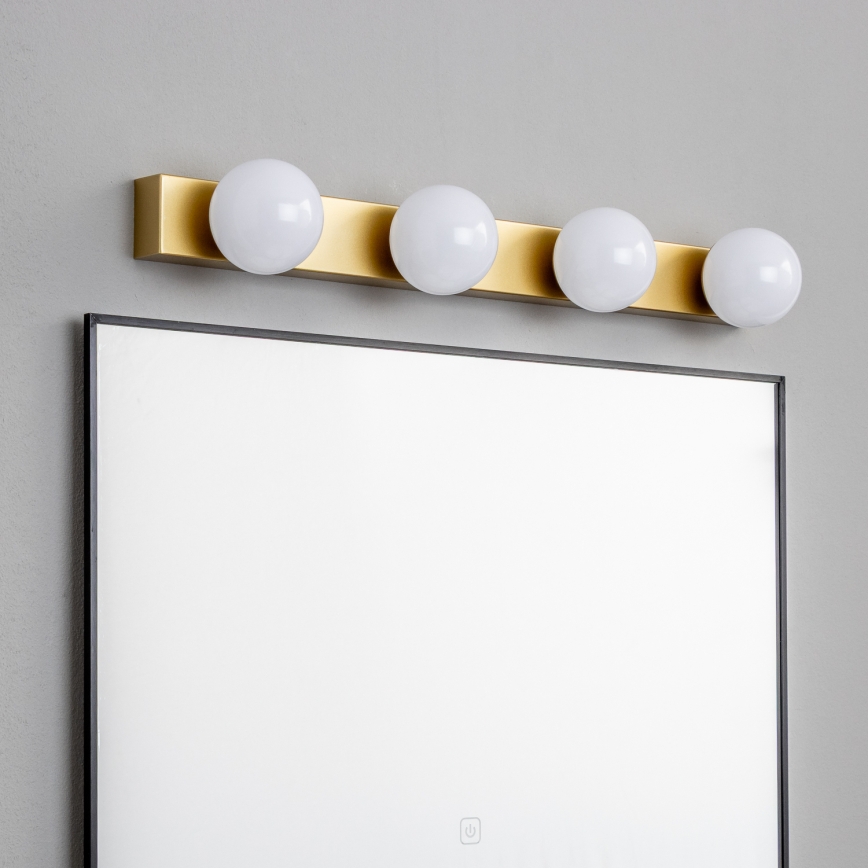 Brilagi - Illuminazione per specchio da bagno HOLLYWOOD 4xLED/3W/230V 53 cm IP44 dorata