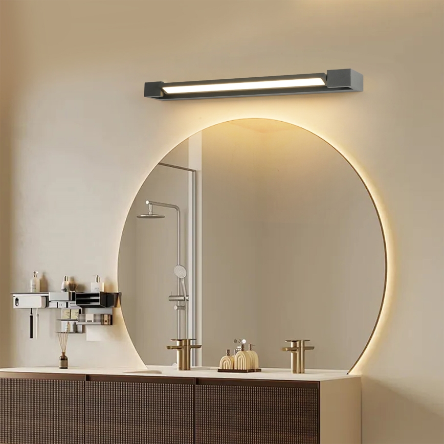 Brilagi - Illuminazione a LED per specchio da bagno AQUA LINE LED/18W/230V 60 cm IP44 antracite CRI 90