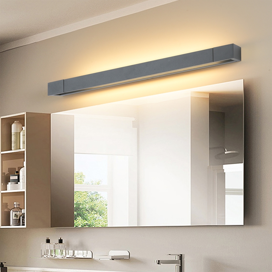 Brilagi - Illuminazione a LED per specchio da bagno AQUA LINE LED/18W/230V 60 cm IP44 antracite CRI 90