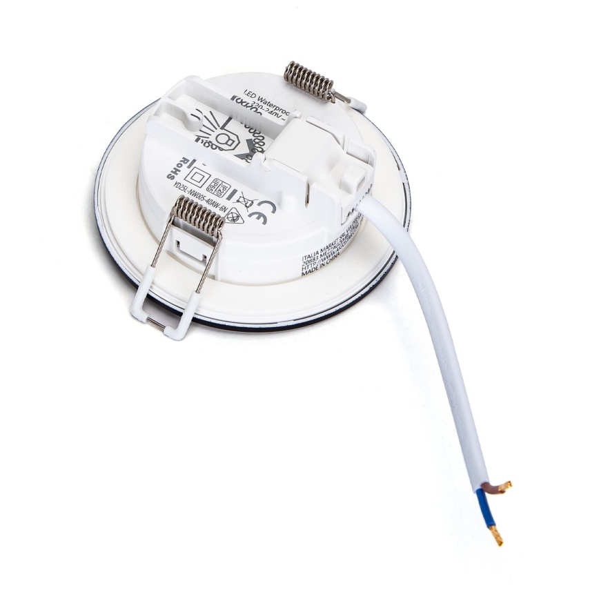 Brilagi - Lampada a LED da incasso per bagno LED/4,8W/230V 6000K nero IP65