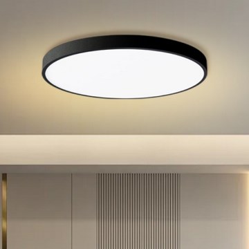 Brilagi - Lampada a LED dimmerabile da soffitto POOL SMART LED/128W/230V 3000-6000K 100 cm Wi-Fi Tuya nera + telecomando