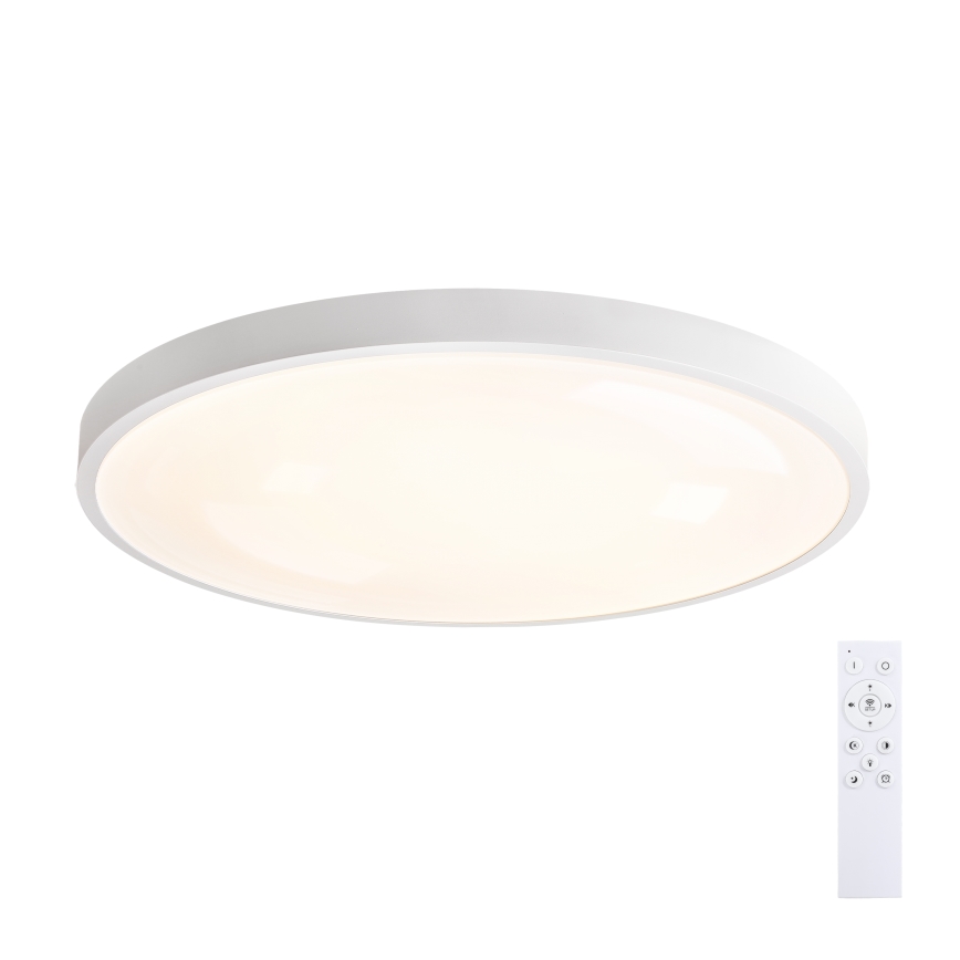 Brilagi - Plafoniera dimmerabile a LED GLASS POOL DOUBLE LED/80W/230V 3000-6000K 60 cm bianco + telecomando