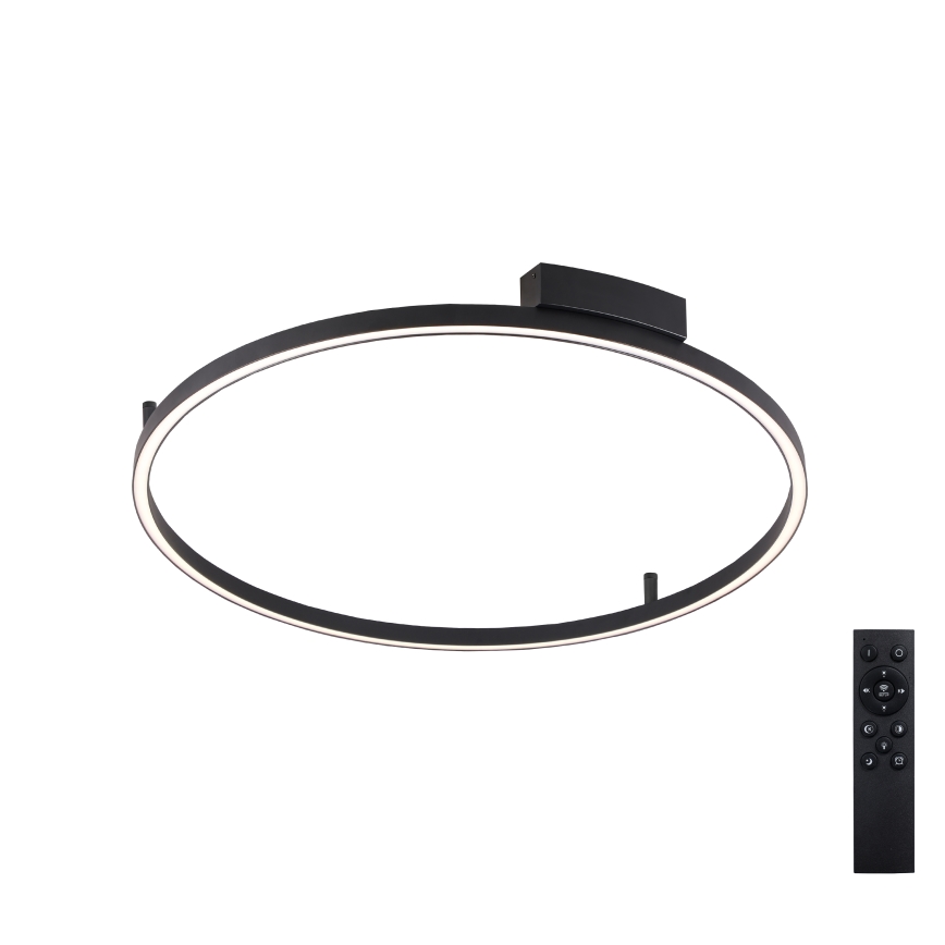 Brilagi - Plafoniera LED dimmerabile PORTOFINO LED/60W/230V 3000-6000K Ø 80 cm nera + telecomando