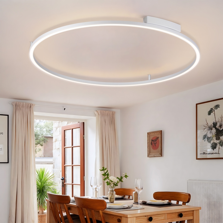 Brilagi - Plafoniera LED dimmerabile PORTOFINO LED/85W/230V 3000-6000K Ø 120 cm argento + telecomando