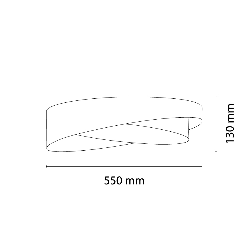 BRILAGI - Plafoniera LED dimmerabile VELVET TWIST LED/36W/2300V 3000-6000K Ø 65 cm Wi-Fi Tuya Beacon beige + telecomando