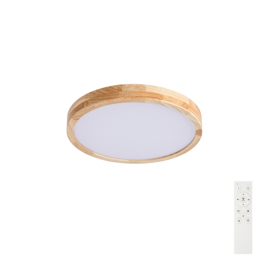 Brilagi - Plafoniera dimmerabile a LED WOODLINE LED/48W/230V 3000-6000K rovere Ø 40 cm + telecomando