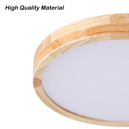Brilagi - Plafoniera dimmerabile a LED WOODLINE LED/48W/230V 3000-6000K rovere Ø 40 cm + telecomando