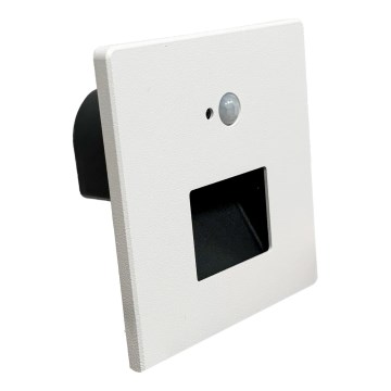 Brilagi - Lampada a LED per scale con sensore di movimento e crepuscolare JACK LED/3W/230V 3000/4000/6500K IP65 bianco