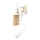 Brilagi - Lampada a parete flessibile LED per bambini BOBO WOOD 1xE27/25W/230V + LED/3W rovere/bianco/animali