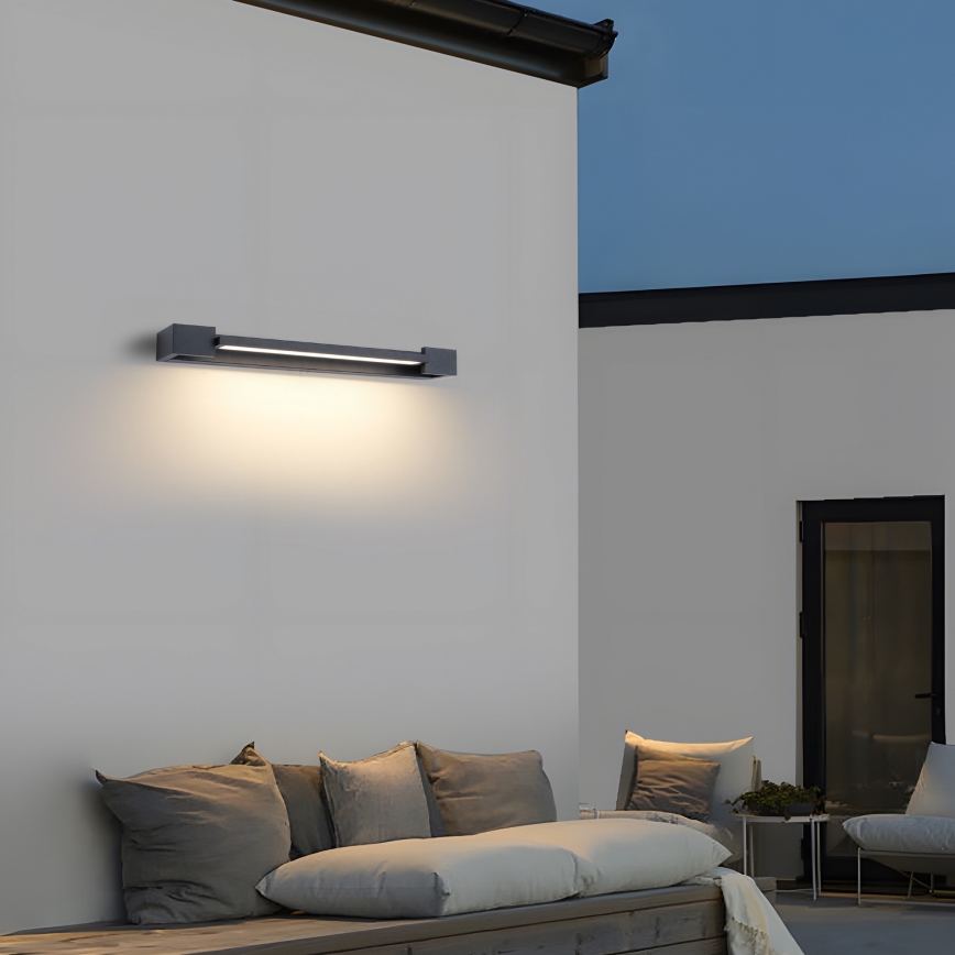Brilagi - Applique da esterno a LED AQUA LINE LED/12W/230V 45 cm IP44 antracite CRI 90