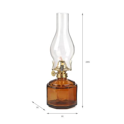 Brilagi - Lampada a petrolio MERLIN arancione