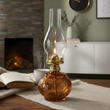 Brilagi - Lampada a petrolio MERLIN arancione