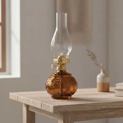 Brilagi - Lampada a petrolio MERLIN arancione