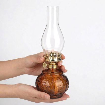 Brilagi - Lampada a petrolio MERLIN arancione