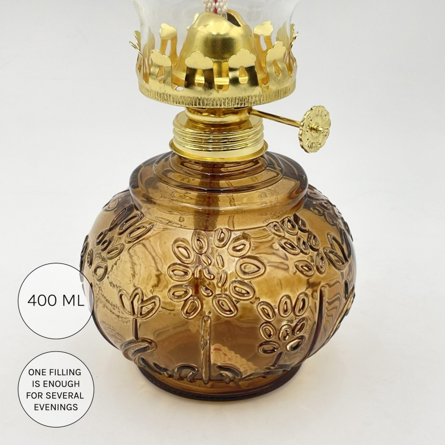 Brilagi - Lampada a petrolio MERLIN arancione