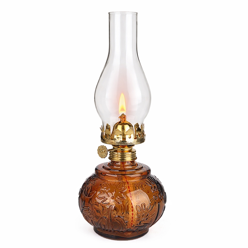 Brilagi - Lampada a petrolio MERLIN arancione