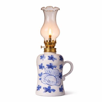 Brilagi - Lampada a petrolio MERLIN bianca/blu