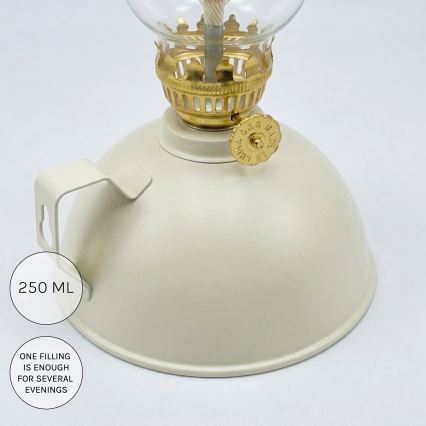 Brilagi - Lampada a petrolio MERLIN bianca