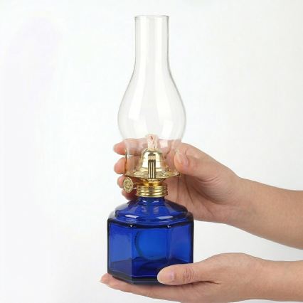 Brilagi - Lampada a petrolio MERLIN blu