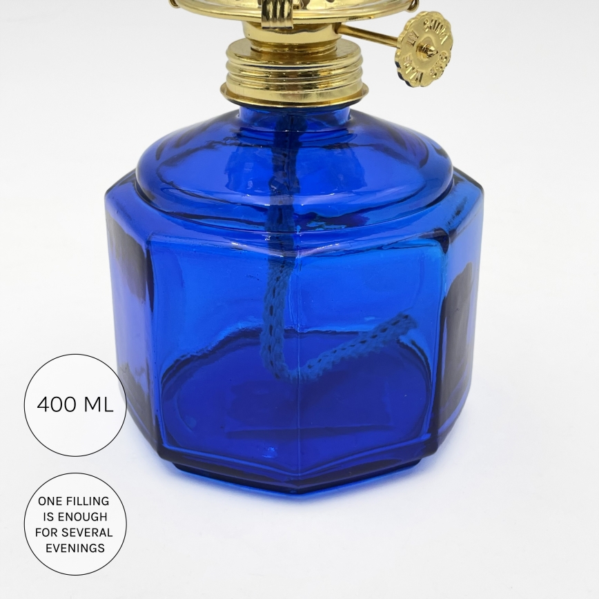 Brilagi - Lampada a petrolio MERLIN blu