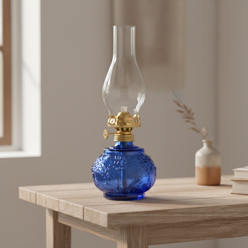 Brilagi - Lampada a petrolio MERLIN blu