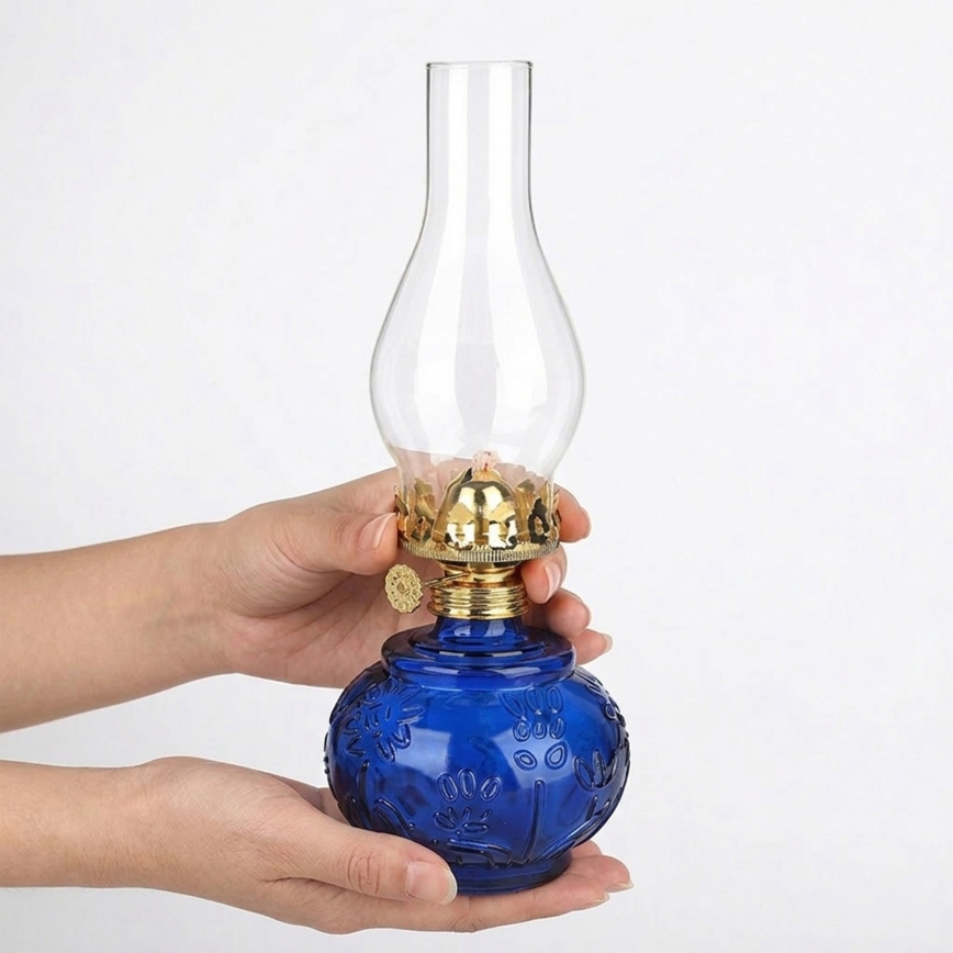 Brilagi - Lampada a petrolio MERLIN blu