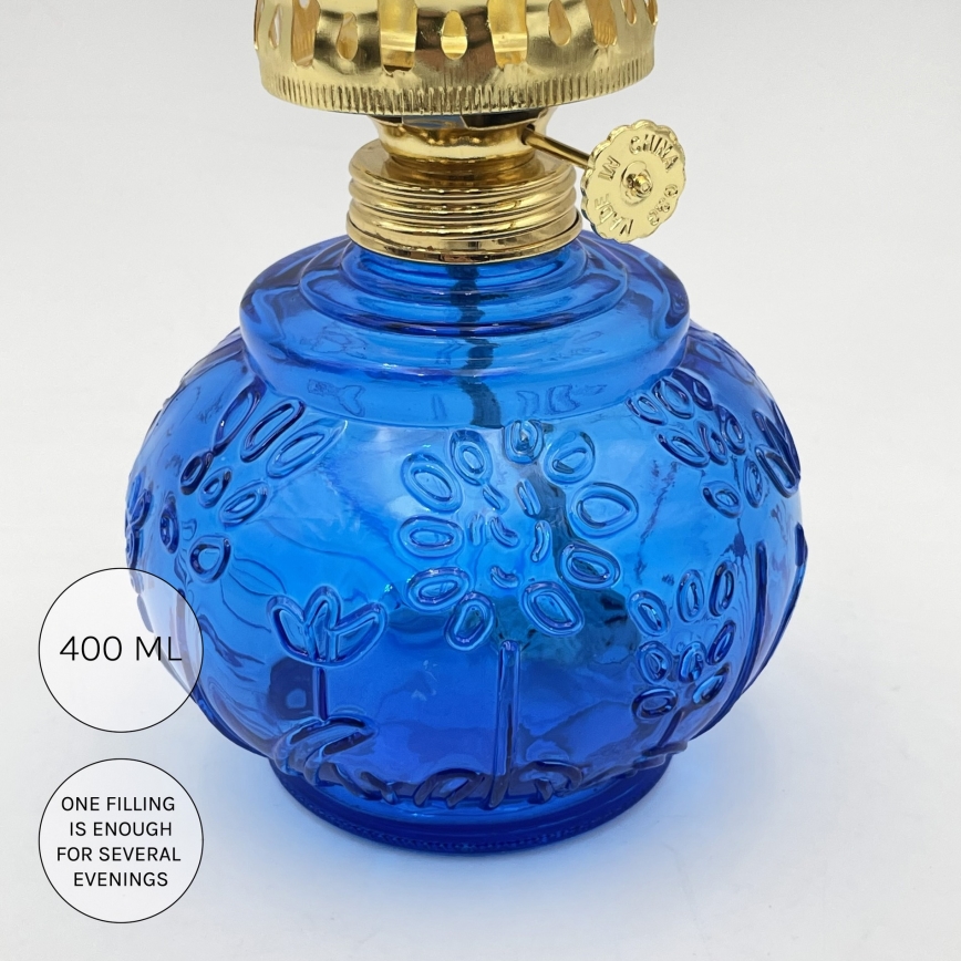 Brilagi - Lampada a petrolio MERLIN blu