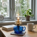 Brilagi - Lampada a petrolio MERLIN blu