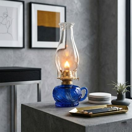 Brilagi - Lampada a petrolio MERLIN blu