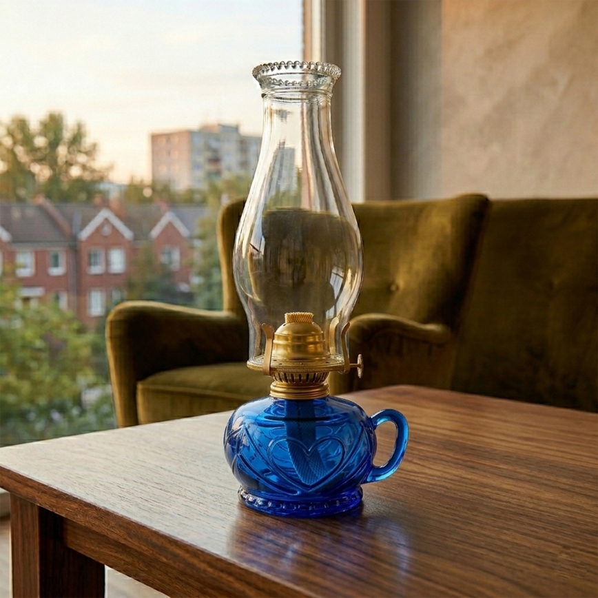 Brilagi - Lampada a petrolio MERLIN blu