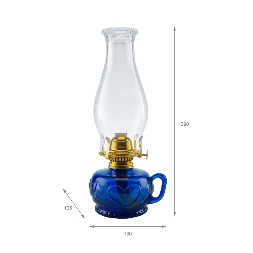 Brilagi - Lampada a petrolio MERLIN blu