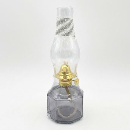 Brilagi - Lampada a petrolio MERLIN fumé/grigio