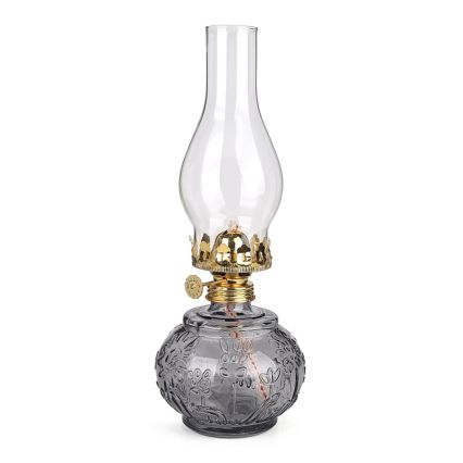 Brilagi - Lampada a petrolio MERLIN fumé/grigio