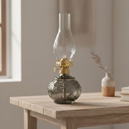 Brilagi - Lampada a petrolio MERLIN fumé/grigio