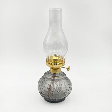 Brilagi - Lampada a petrolio MERLIN fumé/grigio
