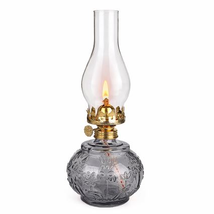 Brilagi - Lampada a petrolio MERLIN fumé/grigio