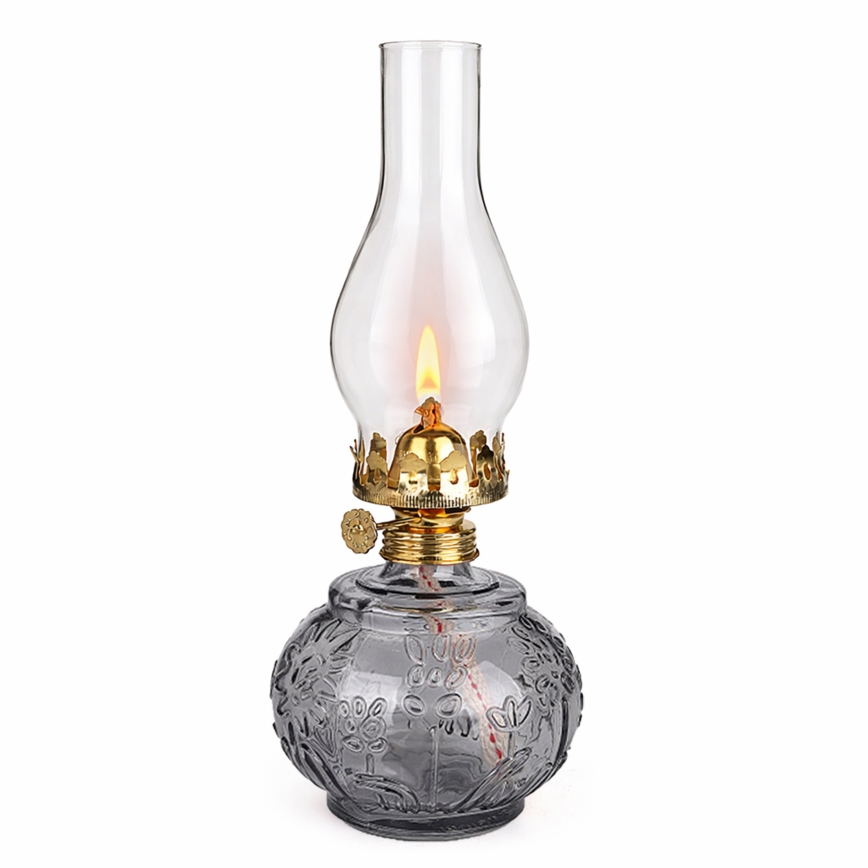 Brilagi - Lampada a petrolio MERLIN fumé/grigio