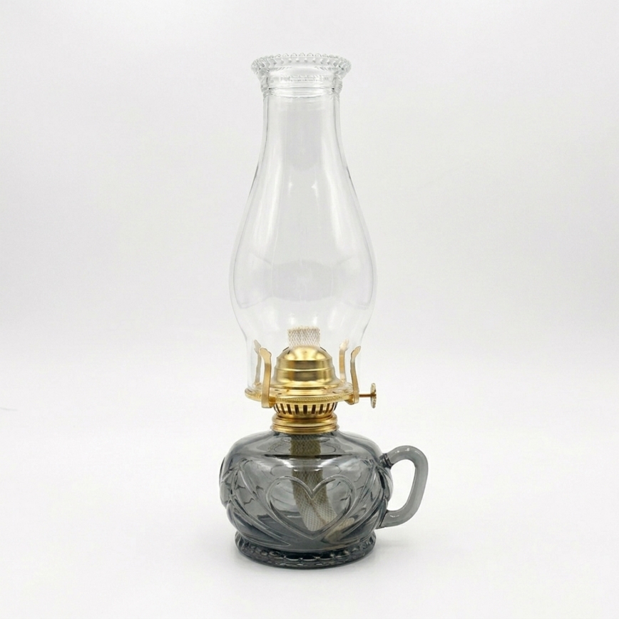 Brilagi - Lampada a petrolio MERLIN fumé/grigio