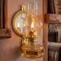 Brilagi - Lampada a petrolio MERLIN in oro lucido