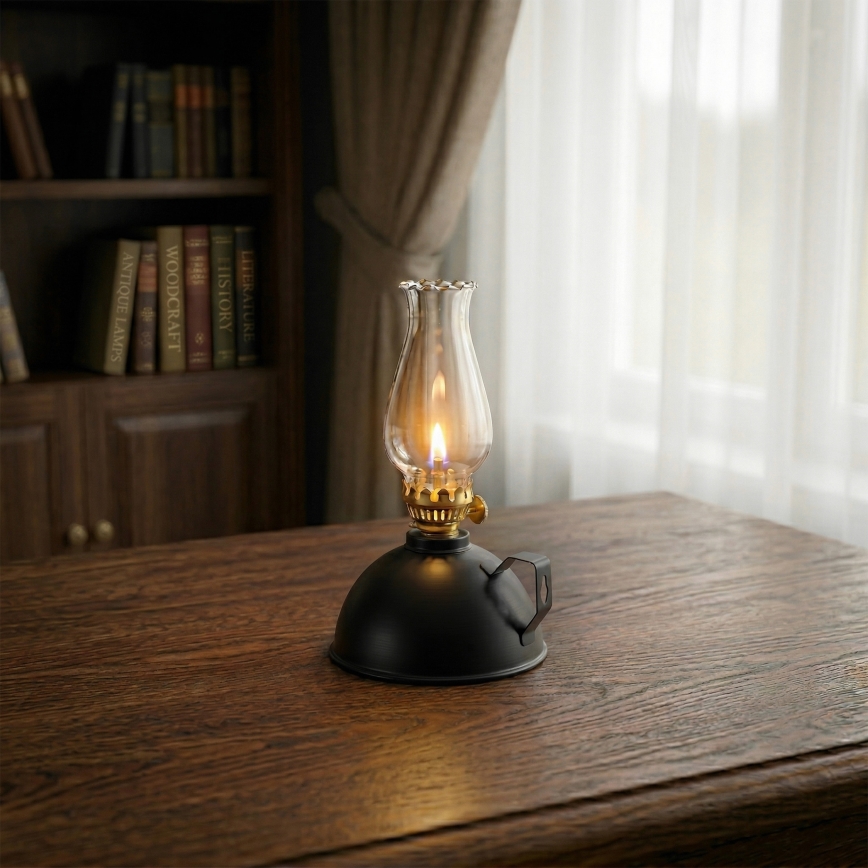 Brilagi - Lampada a petrolio MERLIN nera