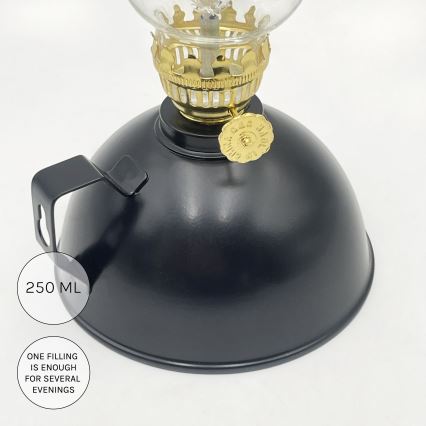 Brilagi - Lampada a petrolio MERLIN nera