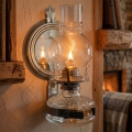 Brilagi - Lampada a petrolio MERLIN nero cromato
